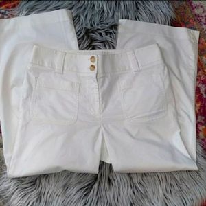 Ann Taylor LOFT Wide Leg Crop Pants Size 8